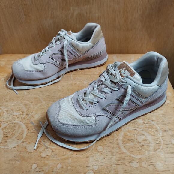 New Balance WL574WL2 Women's US 7 Space Pink Angora Walking Shoes - Picture 1 of 9